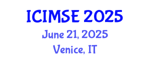 International Conference on Industrial and Manufacturing Systems Engineering (ICIMSE) June 21, 2025 - Venice, Italy