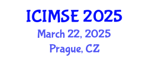 International Conference on Industrial and Manufacturing Systems Engineering (ICIMSE) March 22, 2025 - Prague, Czechia