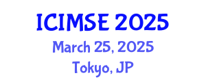 International Conference on Industrial and Manufacturing Systems Engineering (ICIMSE) March 25, 2025 - Tokyo, Japan