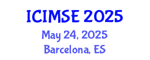 International Conference on Industrial and Manufacturing Systems Engineering (ICIMSE) May 24, 2025 - Barcelona, Spain