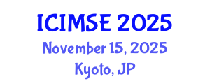International Conference on Industrial and Manufacturing Systems Engineering (ICIMSE) November 15, 2025 - Kyoto, Japan