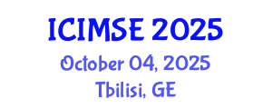 International Conference on Industrial and Manufacturing Systems Engineering (ICIMSE) October 04, 2025 - Tbilisi, Georgia