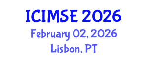 International Conference on Industrial and Manufacturing Systems Engineering (ICIMSE) February 02, 2026 - Lisbon, Portugal International Conference on Industrial and Manufacturing Systems Engineering (ICIMSE) February 02, 2026 - Lisbon, Portugal