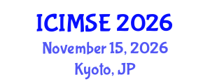 International Conference on Industrial and Manufacturing Systems Engineering (ICIMSE) November 15, 2026 - Kyoto, Japan