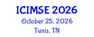 International Conference on Industrial and Manufacturing Systems Engineering (ICIMSE) October 25, 2026 - Tunis, Tunisia