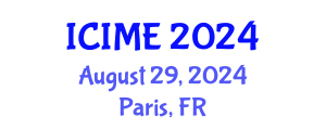 International Conference on Industrial and Mechanical Engineering (ICIME) August 29, 2024 - Paris, France