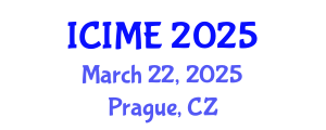 International Conference on Industrial and Mechanical Engineering (ICIME) March 22, 2025 - Prague, Czechia