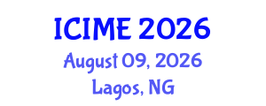 International Conference on Industrial and Mechanical Engineering (ICIME) August 09, 2026 - Lagos, Nigeria