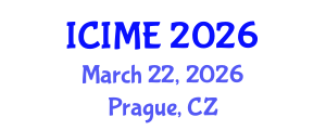 International Conference on Industrial and Mechanical Engineering (ICIME) March 22, 2026 - Prague, Czechia