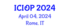 International Conference on Industrial and Organizational Psychology (ICIOP) April 04, 2024 - Rome, Italy