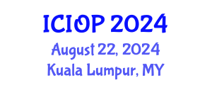 International Conference on Industrial and Organizational Psychology (ICIOP) August 22, 2024 - Kuala Lumpur, Malaysia