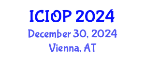 International Conference on Industrial and Organizational Psychology (ICIOP) December 30, 2024 - Vienna, Austria