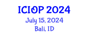 International Conference on Industrial and Organizational Psychology (ICIOP) July 15, 2024 - Bali, Indonesia