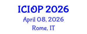 International Conference on Industrial and Organizational Psychology (ICIOP) April 08, 2026 - Rome, Italy