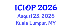 International Conference on Industrial and Organizational Psychology (ICIOP) August 23, 2026 - Kuala Lumpur, Malaysia