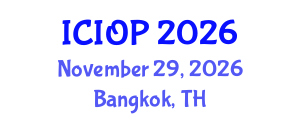 International Conference on Industrial and Organizational Psychology (ICIOP) November 29, 2026 - Bangkok, Thailand International Conference on Industrial and Organizational Psychology (ICIOP) November 29, 2026 - Bangkok, Thailand