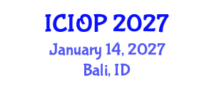 International Conference on Industrial and Organizational Psychology (ICIOP) January 14, 2027 - Bali, Indonesia International Conference on Industrial and Organizational Psychology (ICIOP) January 14, 2027 - Bali, Indonesia
