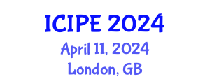 International Conference on Industrial and Production Engineering (ICIPE) April 11, 2024 - London, United Kingdom