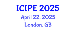 International Conference on Industrial and Production Engineering (ICIPE) April 22, 2025 - London, United Kingdom