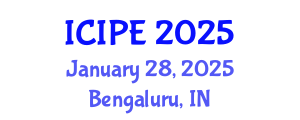 International Conference on Industrial and Production Engineering (ICIPE) January 28, 2025 - Bengaluru, India