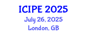 International Conference on Industrial and Production Engineering (ICIPE) July 26, 2025 - London, United Kingdom