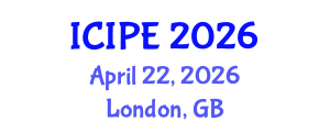 International Conference on Industrial and Production Engineering (ICIPE) April 22, 2026 - London, United Kingdom