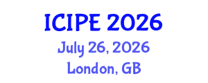 International Conference on Industrial and Production Engineering (ICIPE) July 26, 2026 - London, United Kingdom