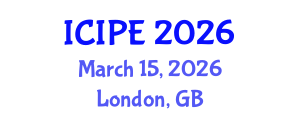 International Conference on Industrial and Production Engineering (ICIPE) March 15, 2026 - London, United Kingdom