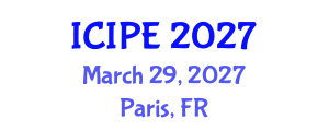 International Conference on Industrial and Production Engineering (ICIPE) March 29, 2027 - Paris, France International Conference on Industrial and Production Engineering (ICIPE) March 29, 2027 - Paris, France