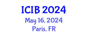 International Conference on Industrial Biotechnology (ICIB) May 16, 2024 - Paris, France