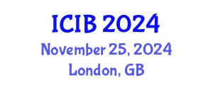 International Conference on Industrial Biotechnology (ICIB) November 25, 2024 - London, United Kingdom