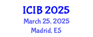 International Conference on Industrial Biotechnology (ICIB) March 25, 2025 - Madrid, Spain