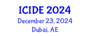 International Conference on Industrial Design Engineering (ICIDE) December 23, 2024 - Dubai, United Arab Emirates
