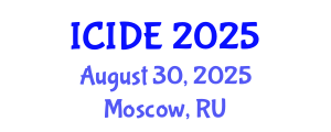 International Conference on Industrial Design Engineering (ICIDE) August 30, 2025 - Moscow, Russia