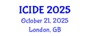 International Conference on Industrial Design Engineering (ICIDE) October 21, 2025 - London, United Kingdom