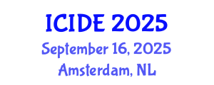 International Conference on Industrial Design Engineering (ICIDE) September 16, 2025 - Amsterdam, Netherlands