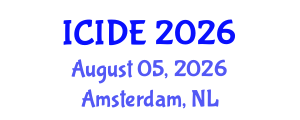 International Conference on Industrial Design Engineering (ICIDE) August 05, 2026 - Amsterdam, Netherlands