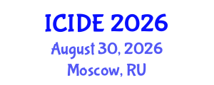 International Conference on Industrial Design Engineering (ICIDE) August 30, 2026 - Moscow, Russia