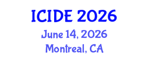 International Conference on Industrial Design Engineering (ICIDE) June 14, 2026 - Montreal, Canada