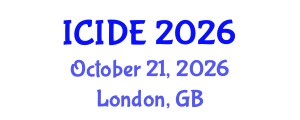 International Conference on Industrial Design Engineering (ICIDE) October 21, 2026 - London, United Kingdom