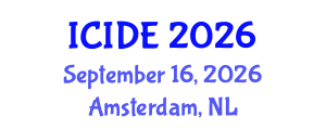 International Conference on Industrial Design Engineering (ICIDE) September 16, 2026 - Amsterdam, Netherlands