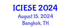 International Conference on Industrial Electronics and Systems Engineering (ICIESE) August 15, 2024 - Bangkok, Thailand