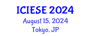 International Conference on Industrial Electronics and Systems Engineering (ICIESE) August 15, 2024 - Tokyo, Japan
