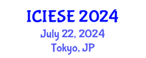 International Conference on Industrial Electronics and Systems Engineering (ICIESE) July 22, 2024 - Tokyo, Japan