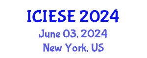 International Conference on Industrial Electronics and Systems Engineering (ICIESE) June 03, 2024 - New York, United States