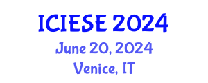 International Conference on Industrial Electronics and Systems Engineering (ICIESE) June 20, 2024 - Venice, Italy