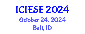 International Conference on Industrial Electronics and Systems Engineering (ICIESE) October 24, 2024 - Bali, Indonesia