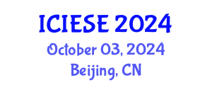 International Conference on Industrial Electronics and Systems Engineering (ICIESE) October 03, 2024 - Beijing, China
