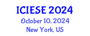 International Conference on Industrial Electronics and Systems Engineering (ICIESE) October 10, 2024 - New York, United States