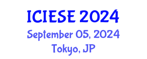 International Conference on Industrial Electronics and Systems Engineering (ICIESE) September 05, 2024 - Tokyo, Japan